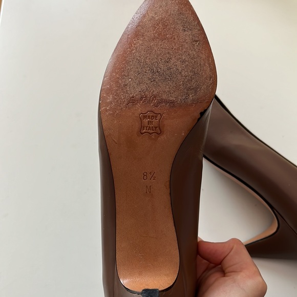 Seating Meucci brown leather medium hight heels - Picture 6 of 6